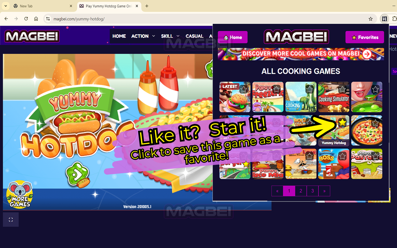 Cooking Games Collection 🍕👩‍🍳: Explore, Favorite & Play [Launcher] 🔪 chrome谷歌浏览器插件_扩展第3张截图