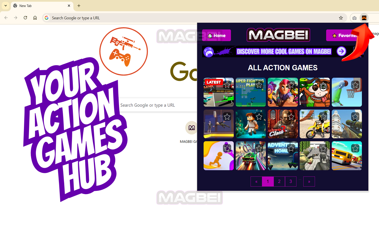 🔥🎮 Action Games Collection: Explore, Favorite & Play [Launcher] ⚔️🚀 chrome谷歌浏览器插件_扩展第1张截图