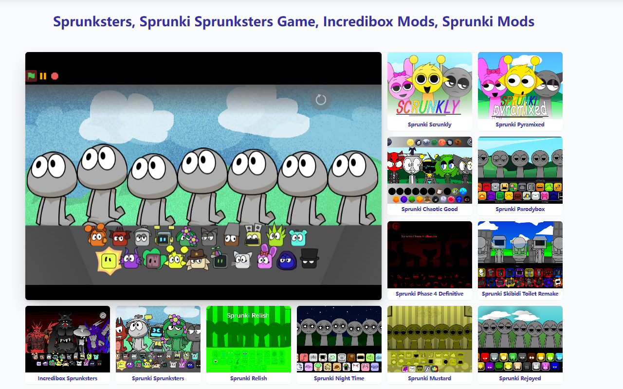 Incredibox Sprunki Sprunksters chrome谷歌浏览器插件_扩展第1张截图
