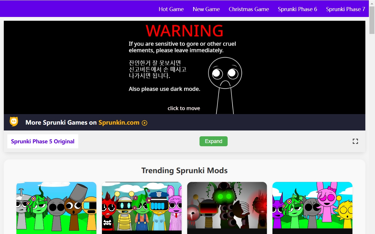 Sprunki Phase 5 Original chrome谷歌浏览器插件_扩展第1张截图