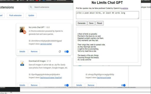 No Limits Chat GPT Bronze chrome谷歌浏览器插件_扩展第2张截图