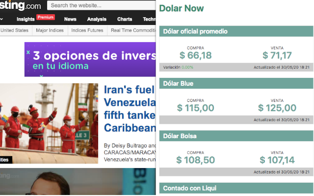 Dolar Now - Cotizacion Argentina chrome谷歌浏览器插件_扩展第1张截图