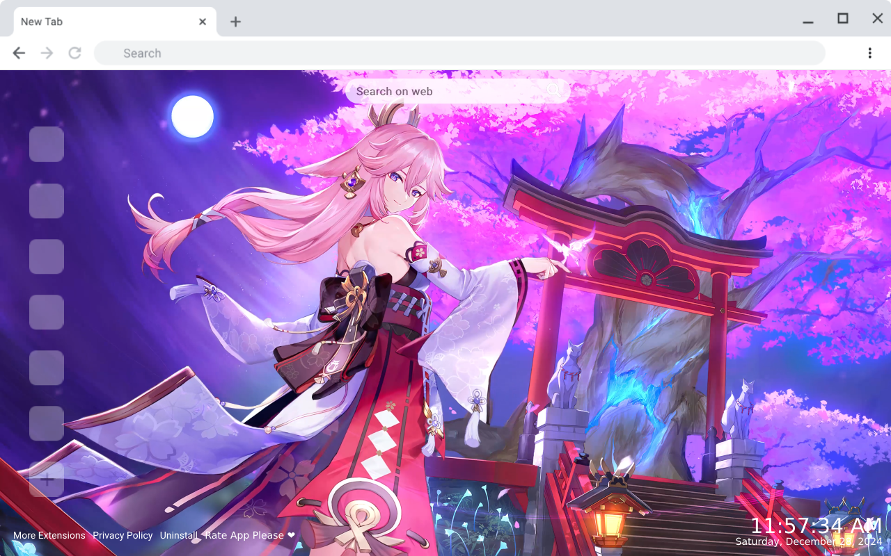 Yae Miko Live Wallpaper chrome谷歌浏览器插件_扩展第1张截图