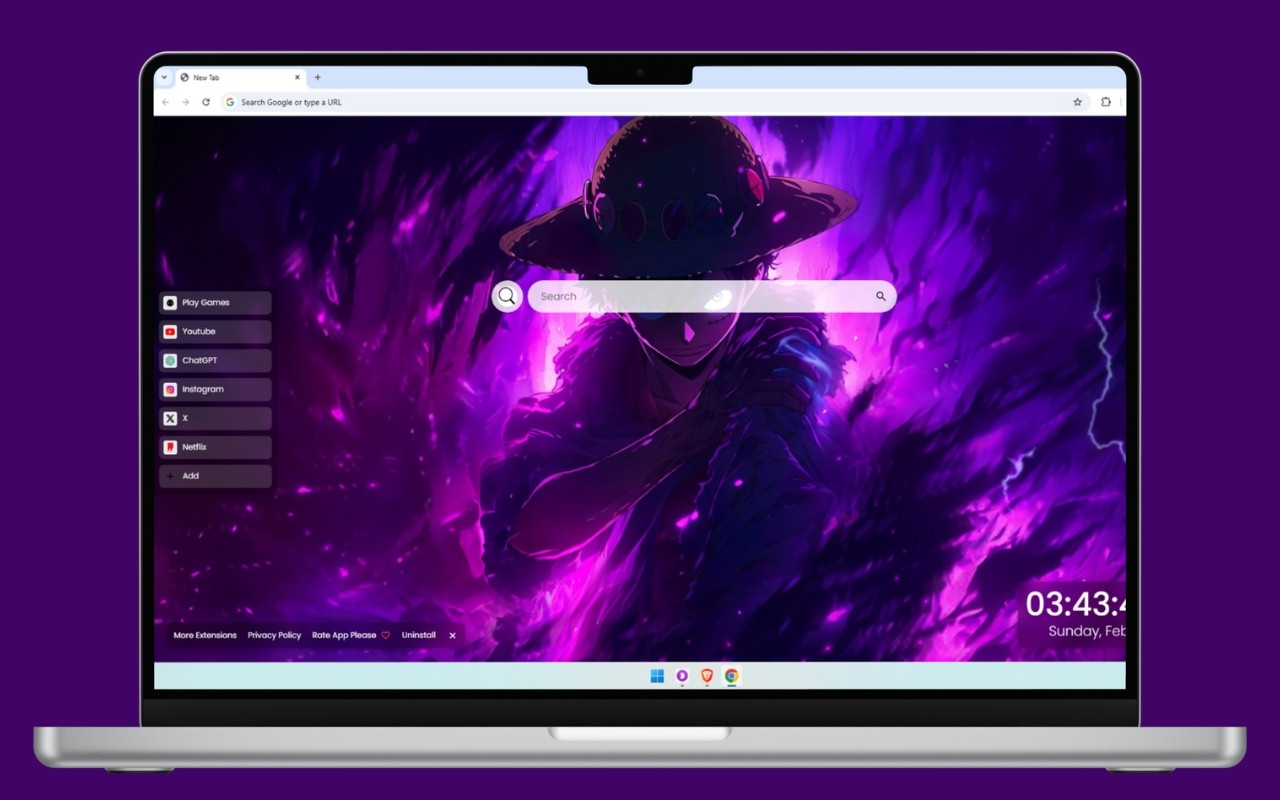 Luffy Storm Live Wallpaper chrome谷歌浏览器插件_扩展第3张截图
