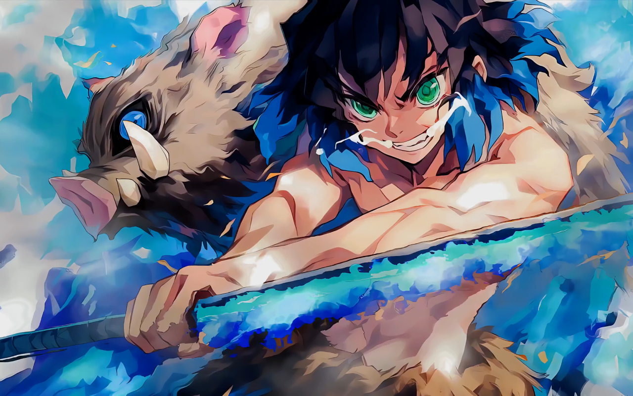 Inosuke Kimetsu No Yaiba Live Wallpaper chrome谷歌浏览器插件_扩展第1张截图