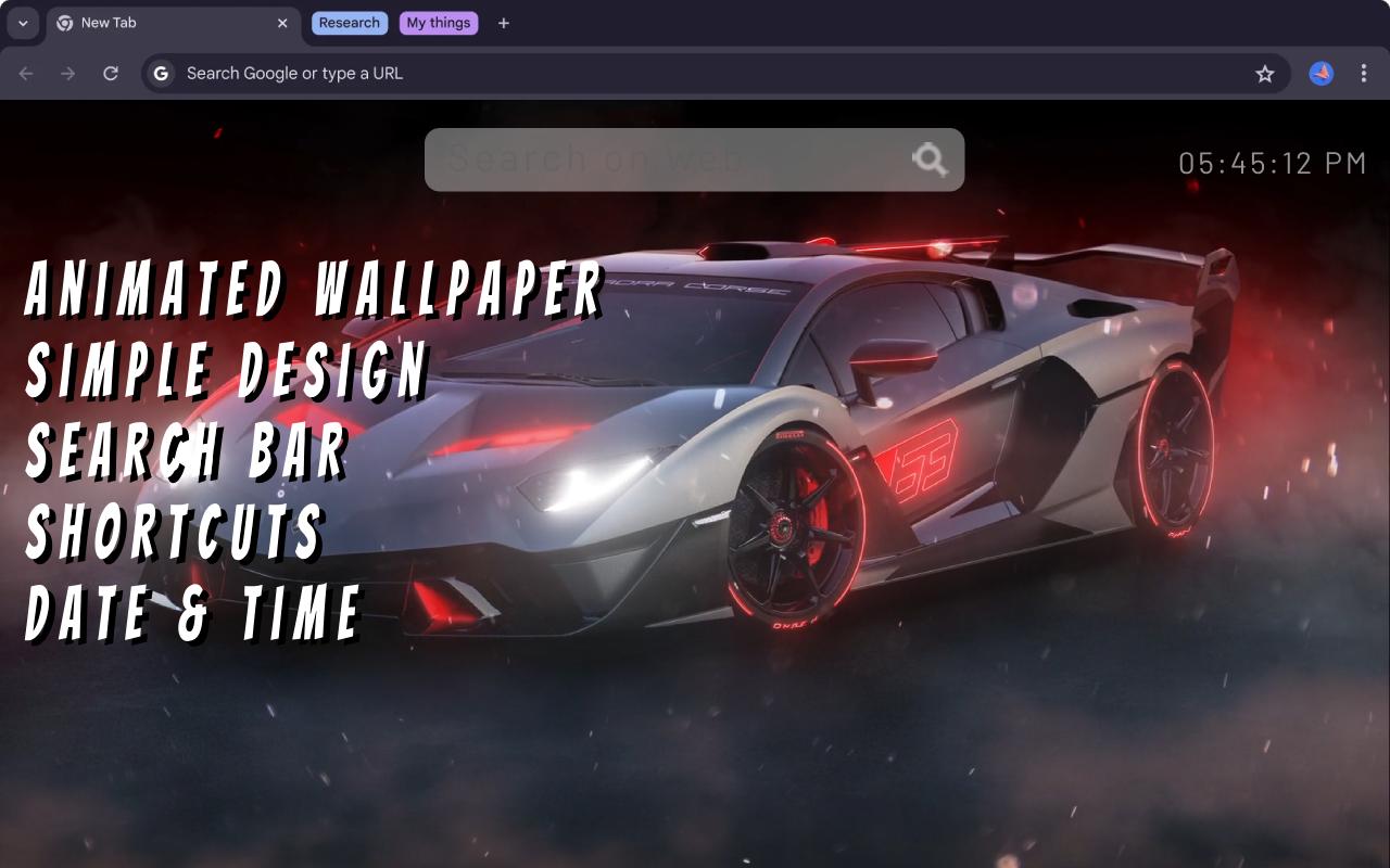 Car vehicle sport live wallpaper chrome谷歌浏览器插件_扩展第1张截图