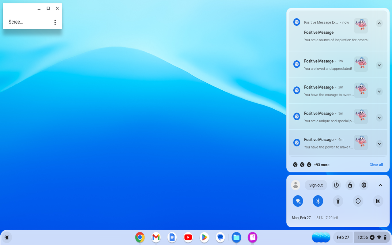 Positive Message Extension chrome谷歌浏览器插件_扩展第2张截图