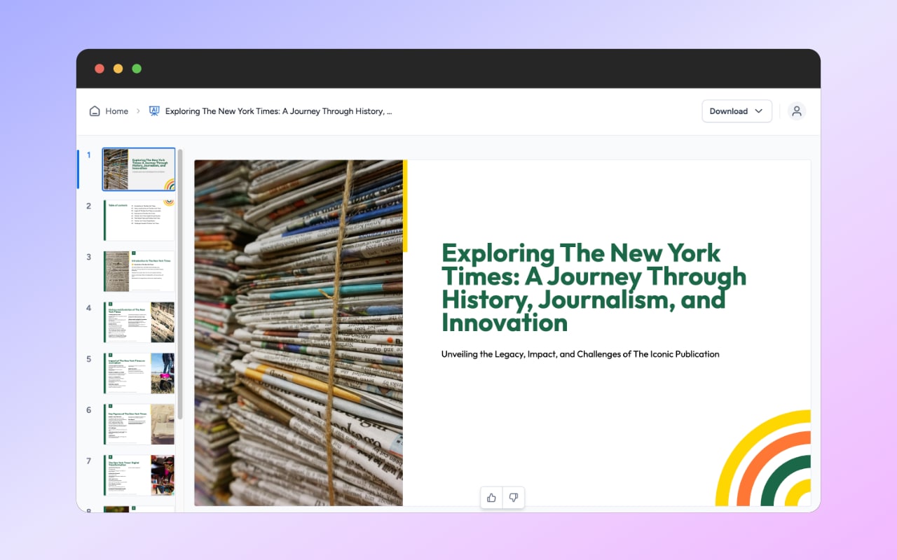 SlideSpeak AI Presentations chrome谷歌浏览器插件_扩展第1张截图