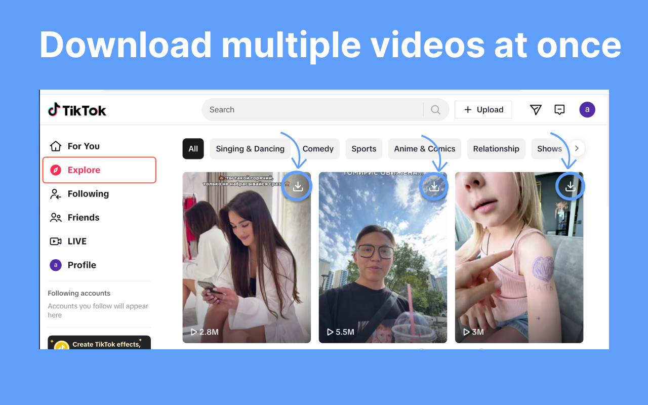 TikTok 视频下载器  | TikTok Video Downloader chrome谷歌浏览器插件_扩展第2张截图