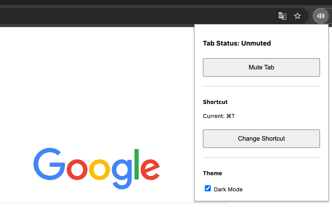 Mute Tab chrome谷歌浏览器插件_扩展第2张截图
