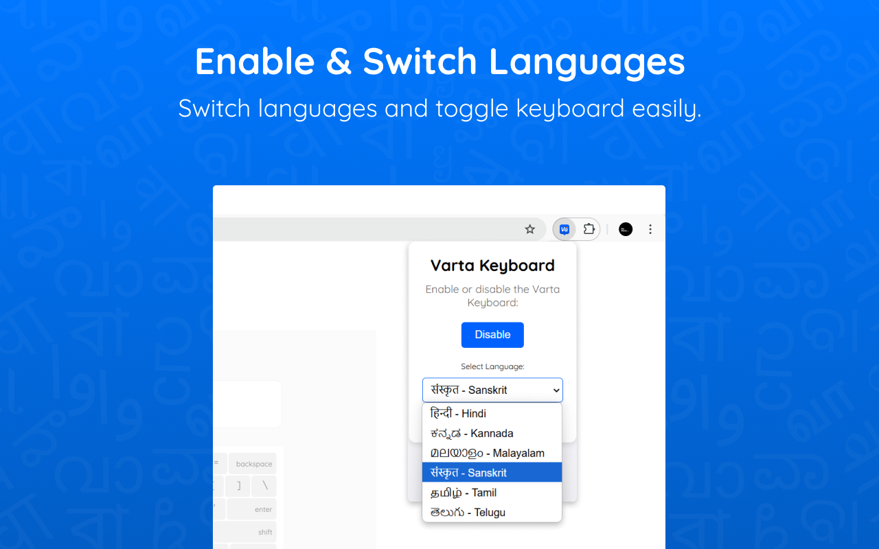 Varta Keyboard chrome谷歌浏览器插件_扩展第3张截图