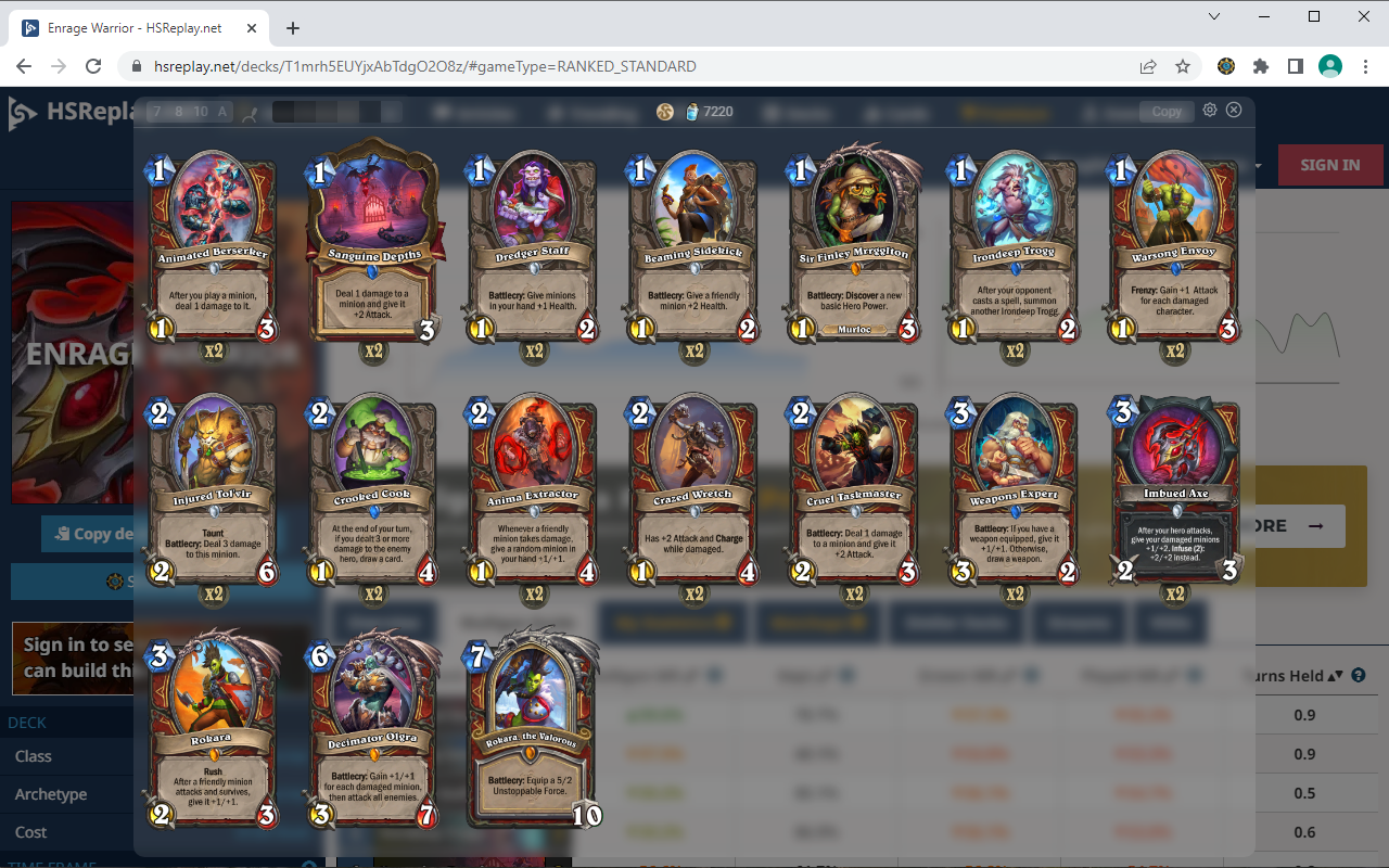 Hearthstone Decks Vision chrome谷歌浏览器插件_扩展第1张截图