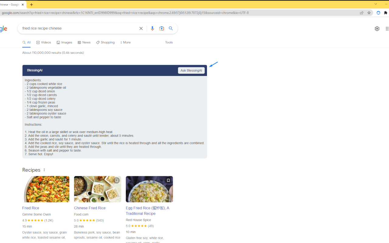 BlessingAI chrome谷歌浏览器插件_扩展第1张截图