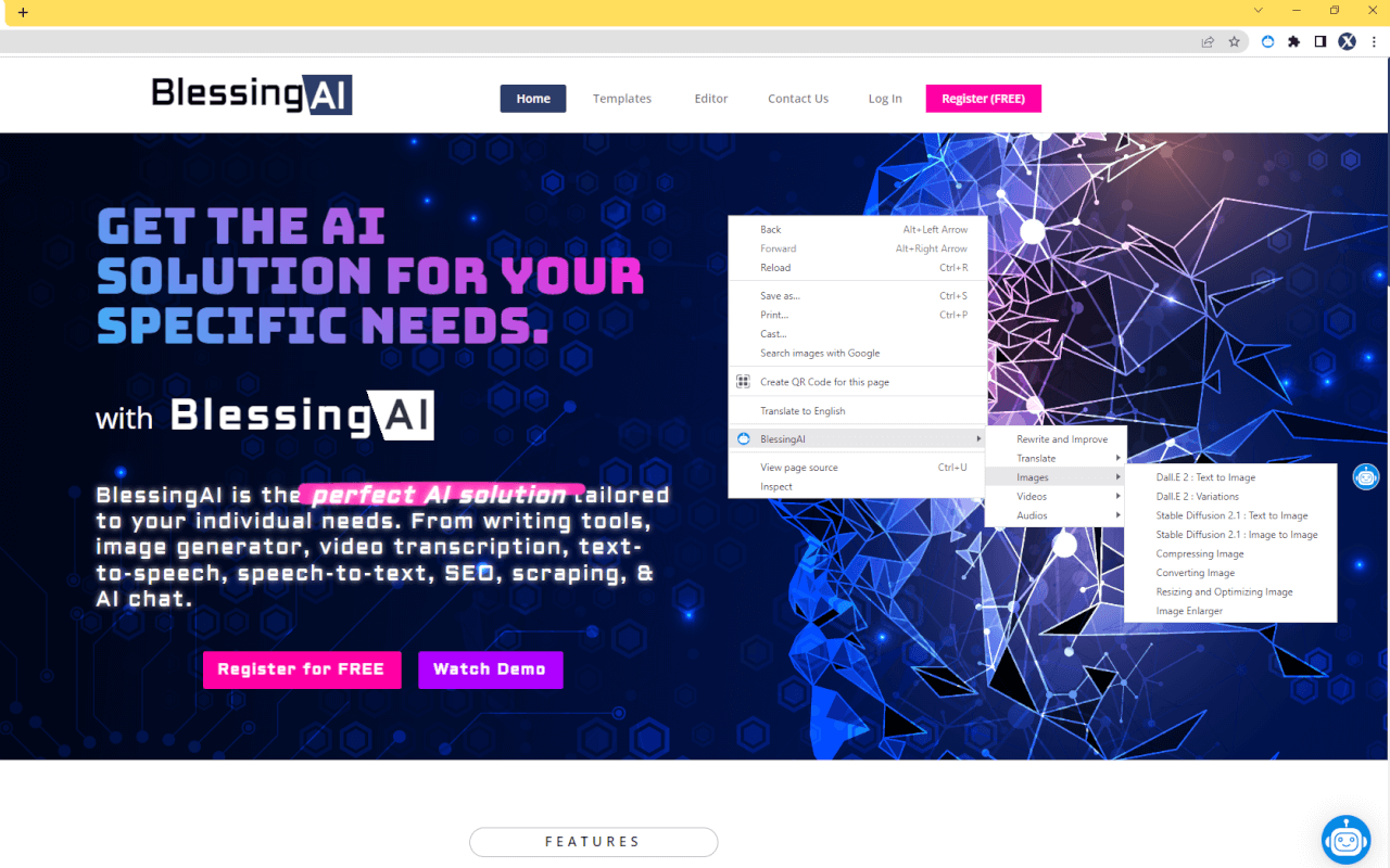 BlessingAI chrome谷歌浏览器插件_扩展第2张截图