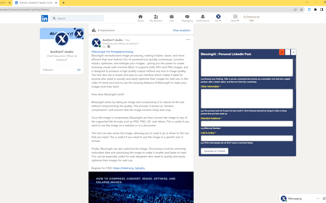 BlessingAI chrome谷歌浏览器插件_扩展第4张截图