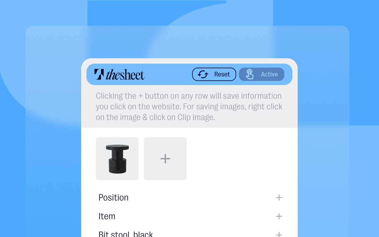 thesheet clipper chrome谷歌浏览器插件_扩展第2张截图