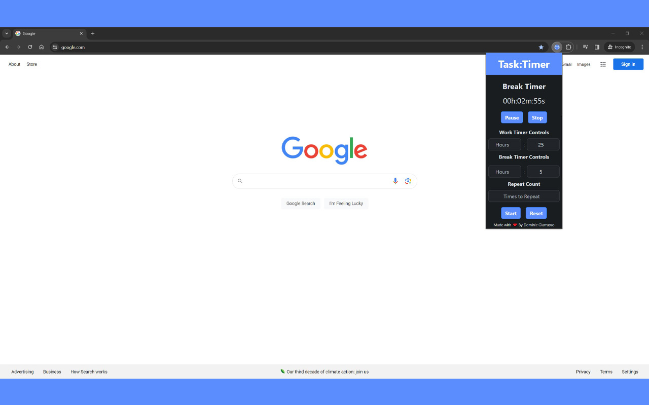 Task:Timer chrome谷歌浏览器插件_扩展第1张截图