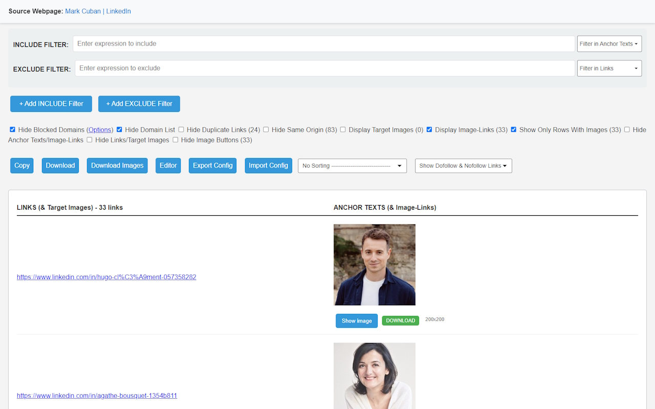 LinkScalper - Advanced Link Grabber chrome谷歌浏览器插件_扩展第3张截图