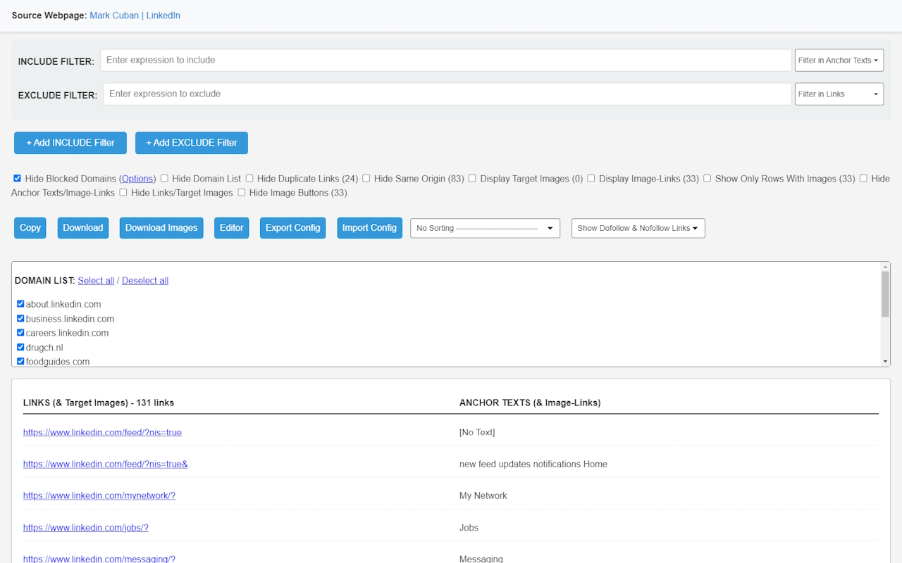 LinkScalper - Advanced Link Grabber chrome谷歌浏览器插件_扩展第5张截图