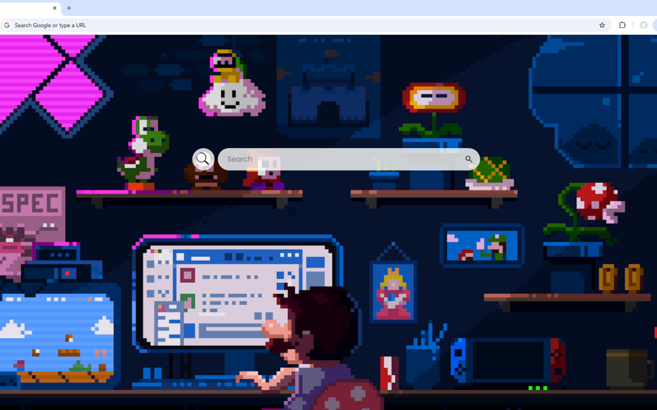 Super Mario Pixel Live Wallpaper chrome谷歌浏览器插件_扩展第3张截图