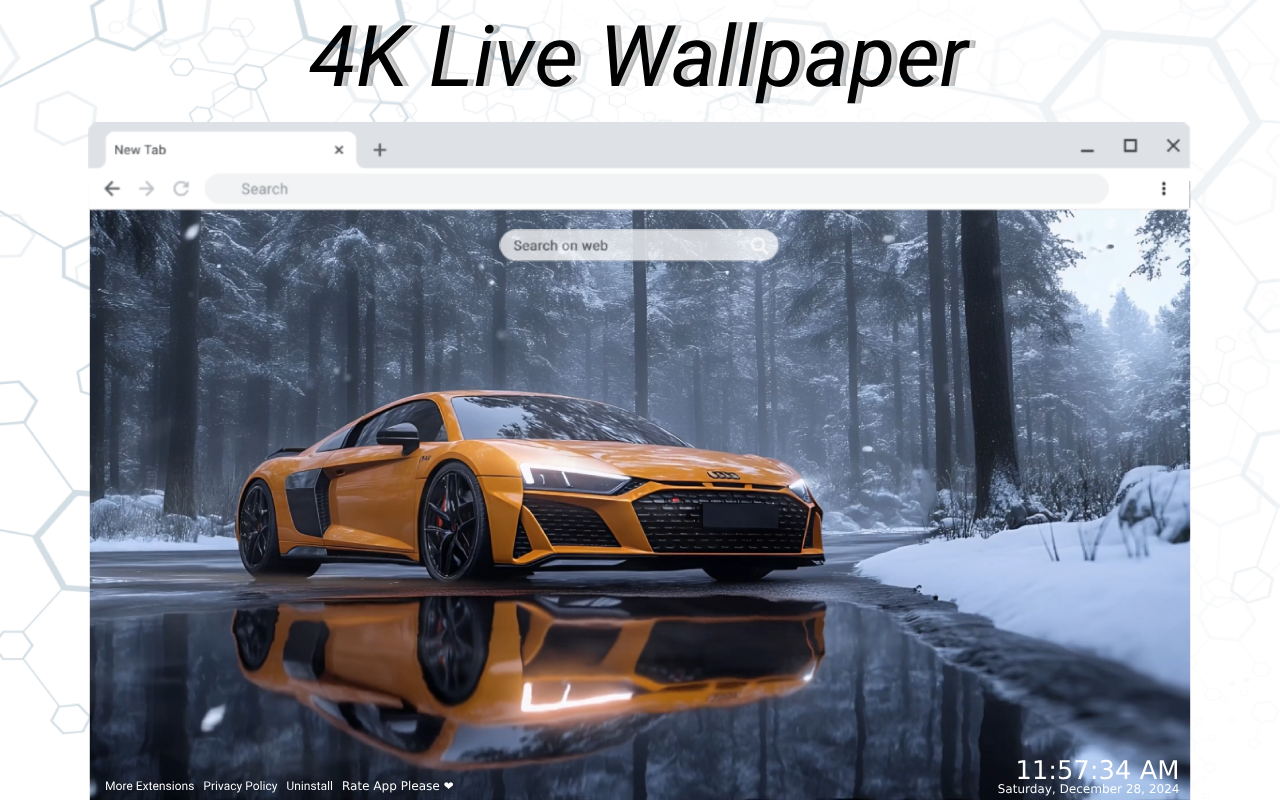 Audi R8 Live Wallpaper chrome谷歌浏览器插件_扩展第1张截图