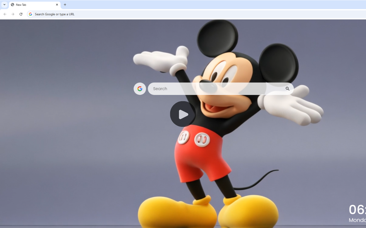 Mickey Mouse Live Theme chrome谷歌浏览器插件_扩展第3张截图