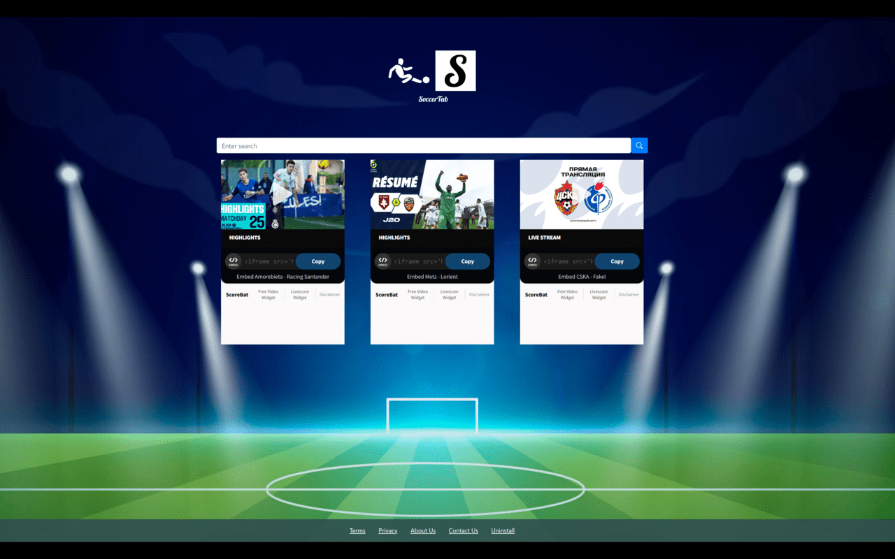 SoccerTab chrome谷歌浏览器插件_扩展第1张截图