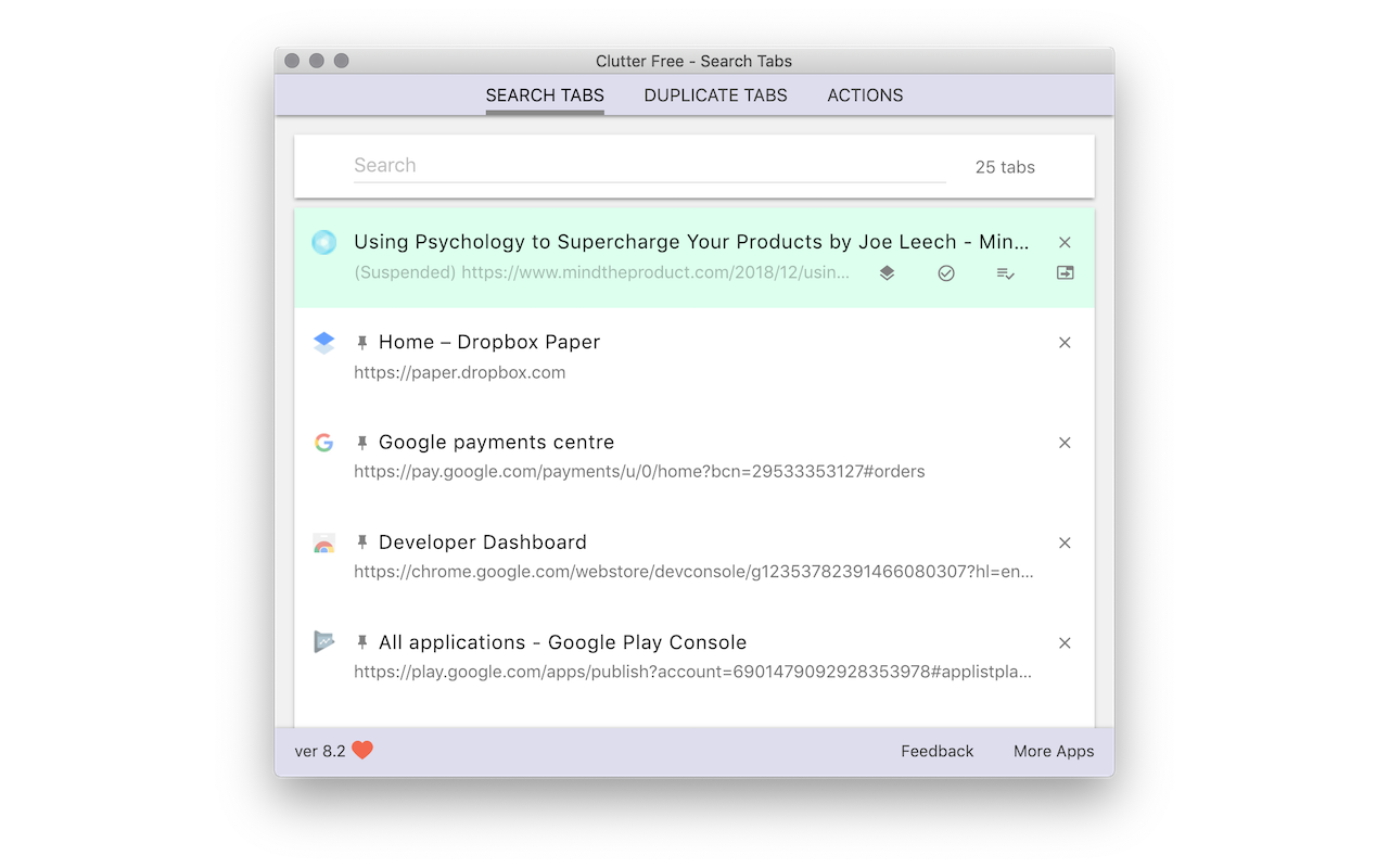 Clutter Free - Prevent duplicate tabs chrome谷歌浏览器插件_扩展第2张截图