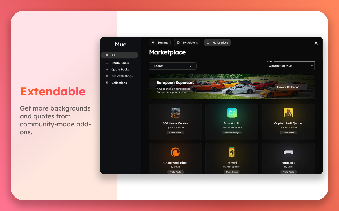 Mue chrome谷歌浏览器插件_扩展第3张截图