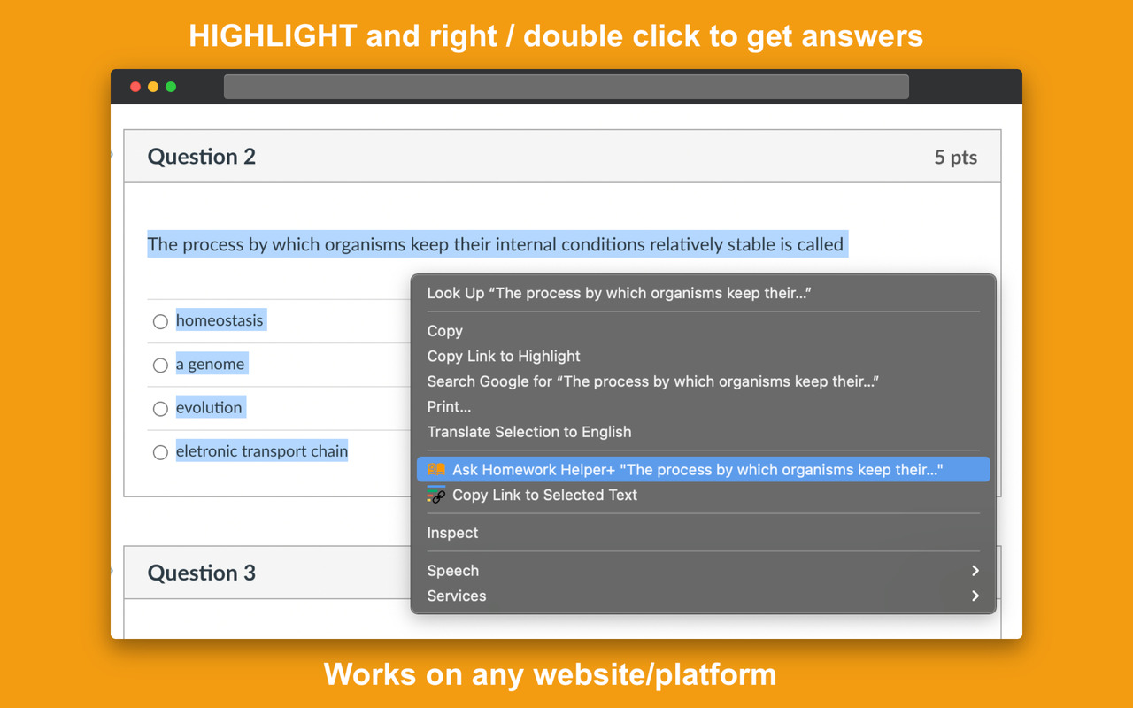 Homework Helper - Study, Quiz, & Test Answers Solver with AI chrome谷歌浏览器插件_扩展第3张截图