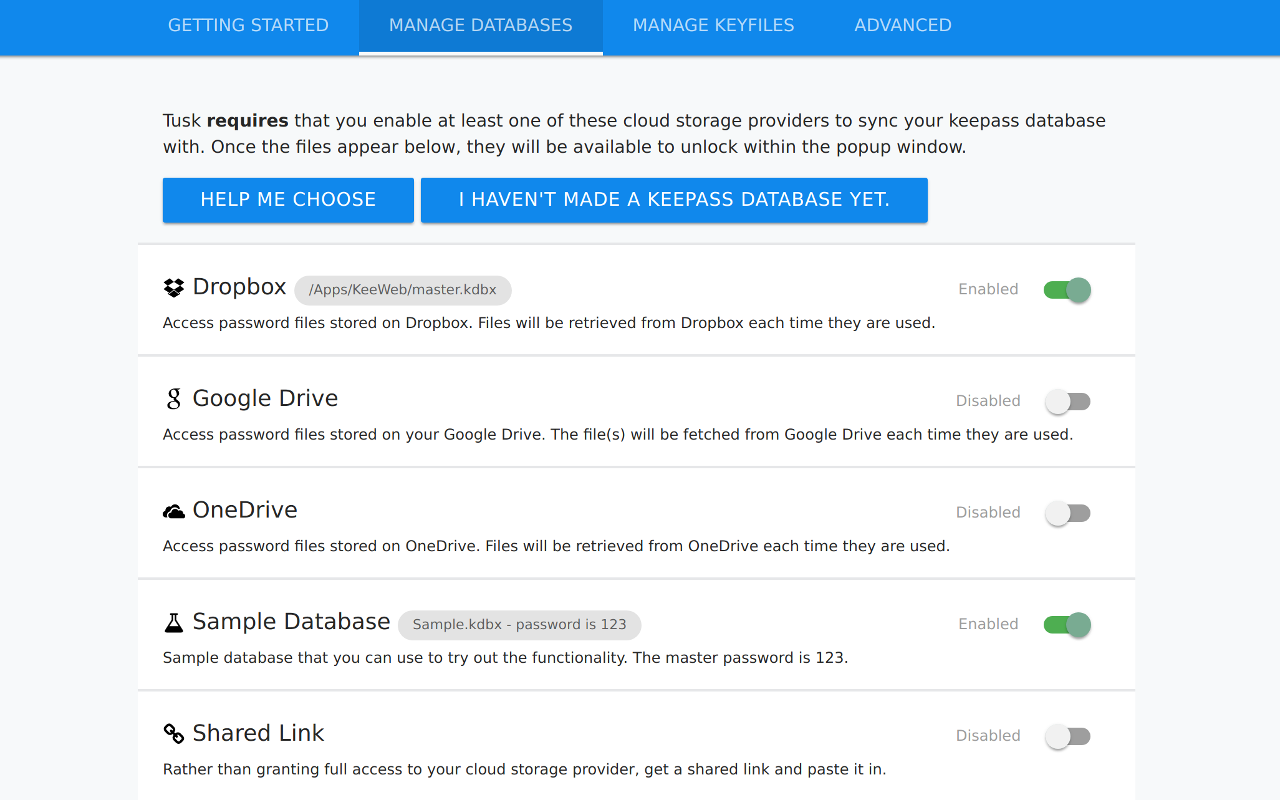 KeePass Tusk - Password Access and Autofill chrome谷歌浏览器插件_扩展第1张截图
