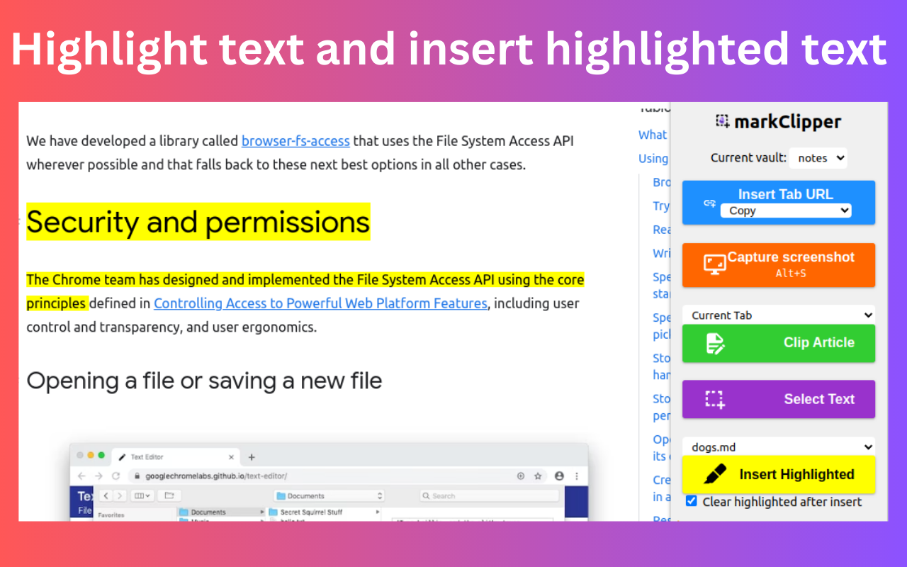 markClipper - 黑曜石网络剪辑器 chrome谷歌浏览器插件_扩展第1张截图