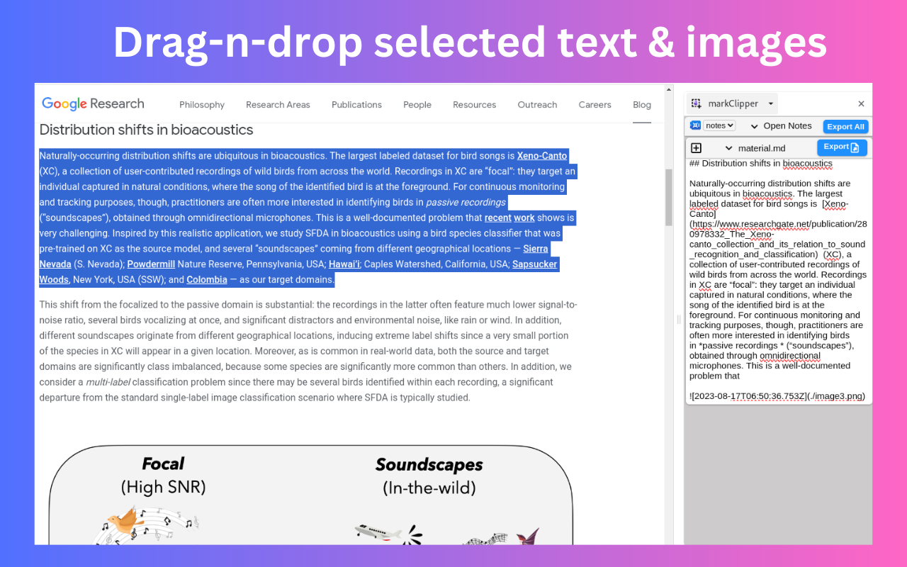 markClipper - 黑曜石网络剪辑器 chrome谷歌浏览器插件_扩展第2张截图