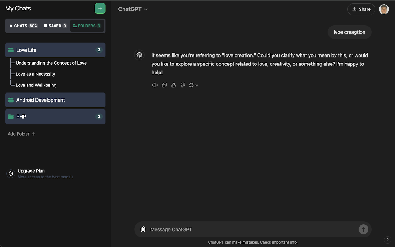 LeonidasGPT: Organize ChatGPT, Deepseek Conversations into Folders & More chrome谷歌浏览器插件_扩展第3张截图