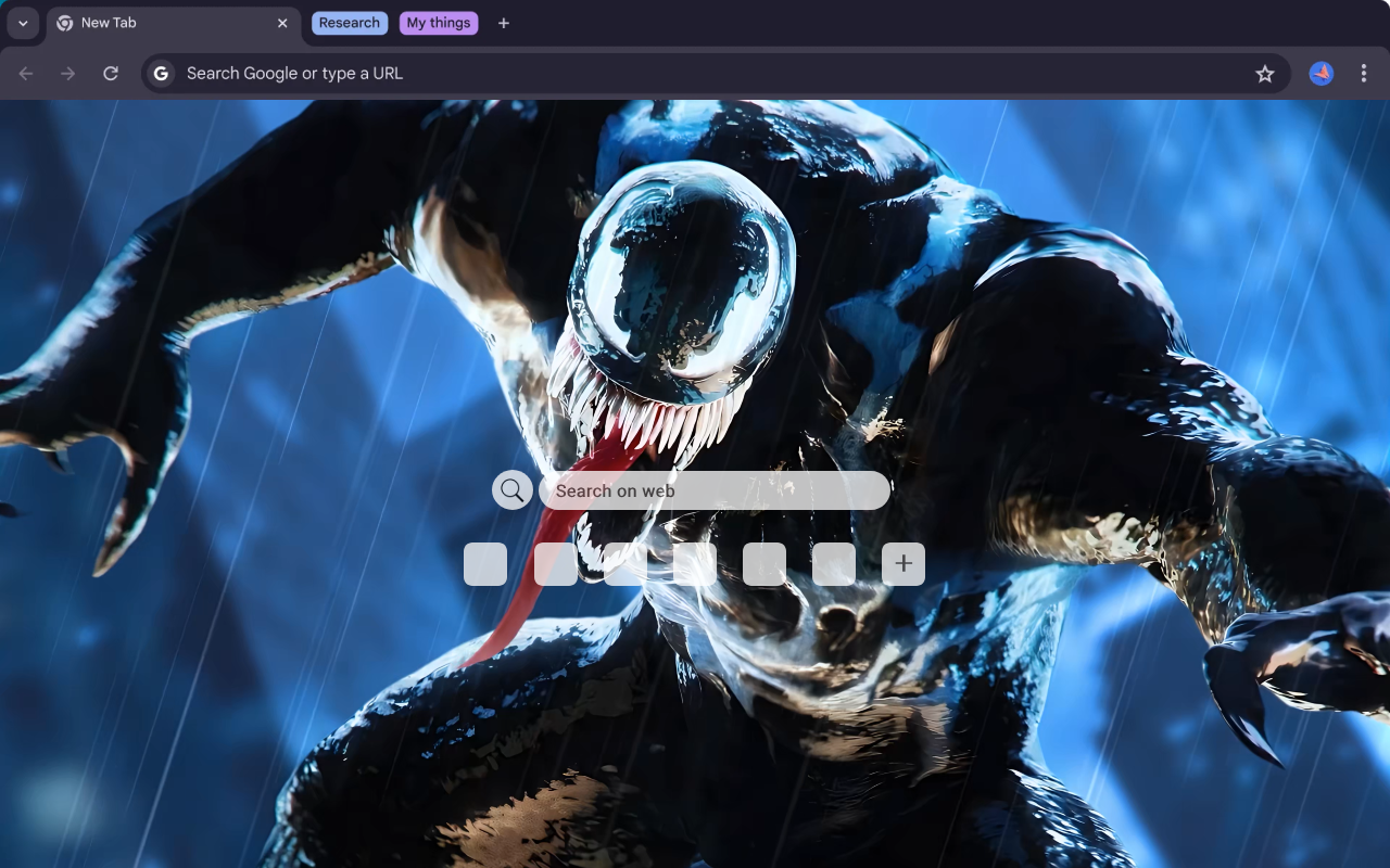 Dark Defender Venom Live Wallpaper chrome谷歌浏览器插件_扩展第1张截图