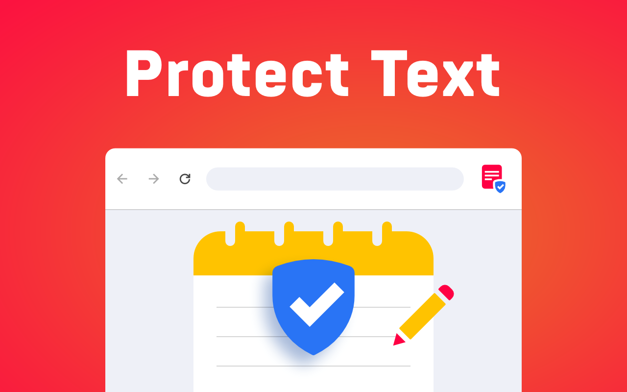 Protect text chrome谷歌浏览器插件_扩展第1张截图
