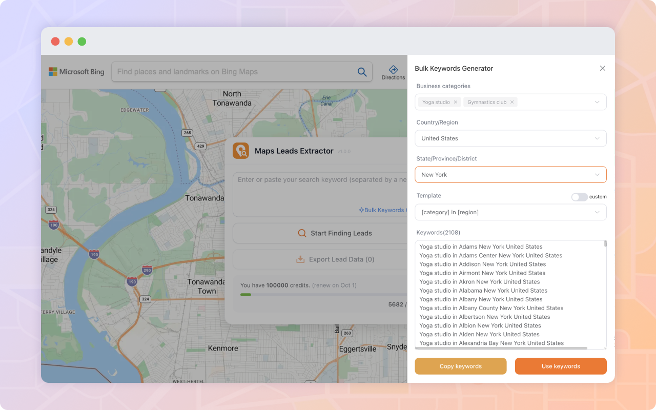 Maps Leads Extractor & Bing Maps Scraper chrome谷歌浏览器插件_扩展第2张截图
