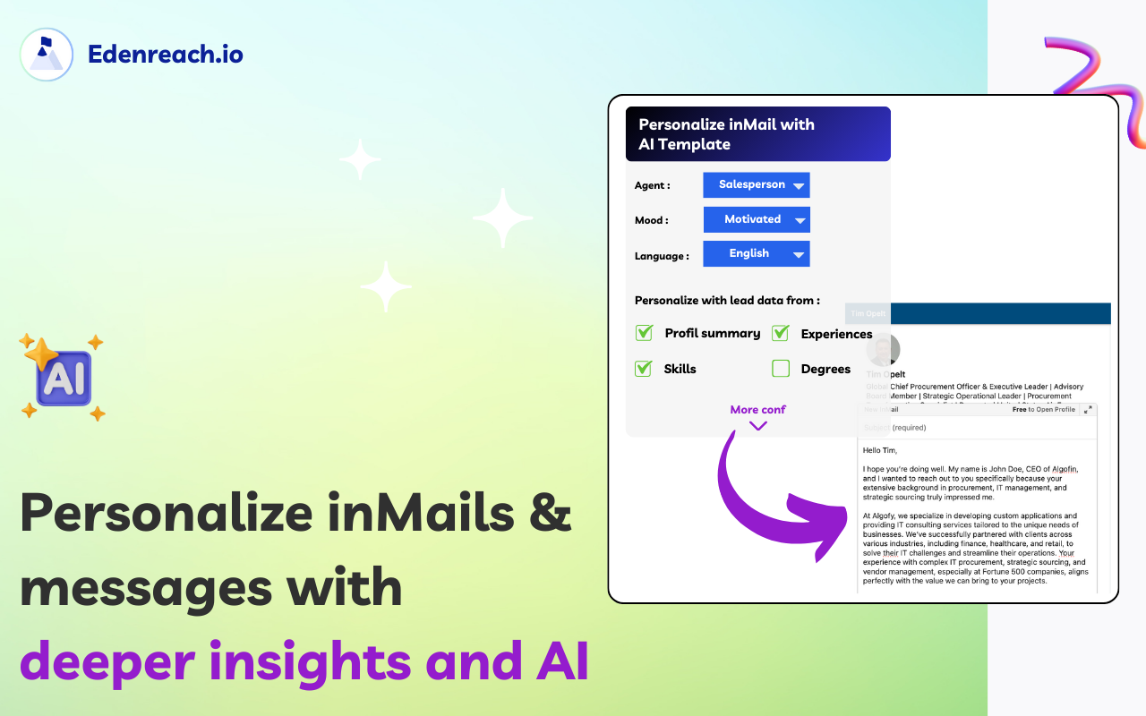Edenreach - Turn Your Sales Navigator into a Lead Generation Machine chrome谷歌浏览器插件_扩展第5张截图