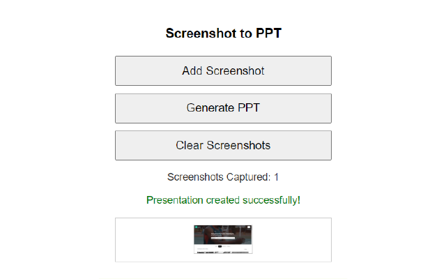 Screenshot to PPT chrome谷歌浏览器插件_扩展第4张截图