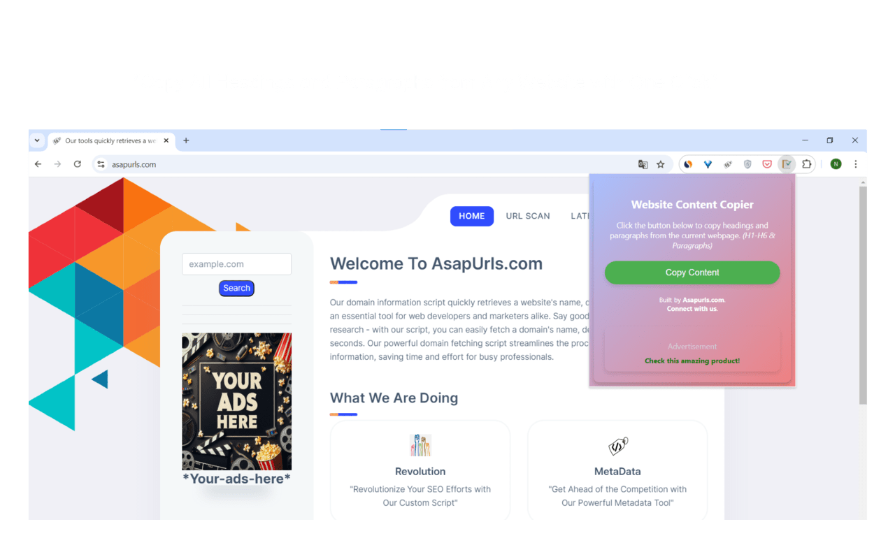 Website Content Copier chrome谷歌浏览器插件_扩展第3张截图