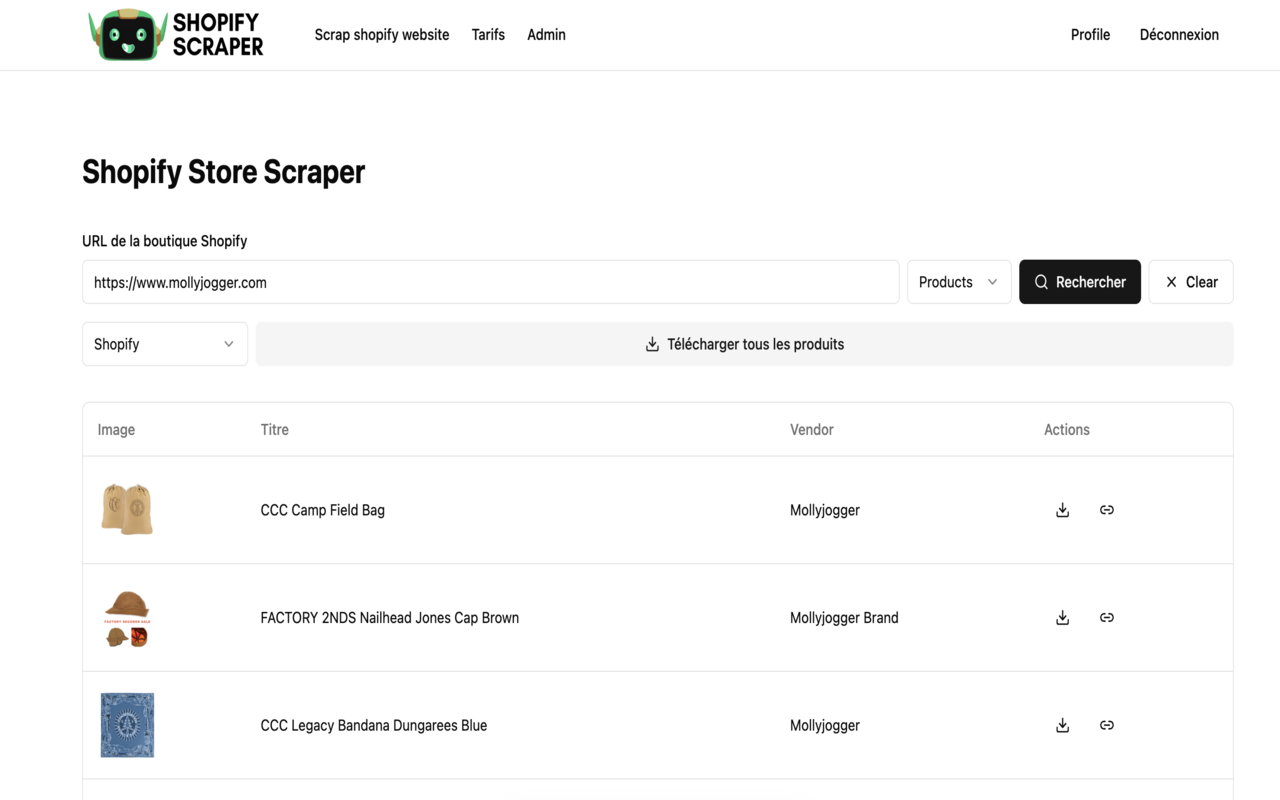 Shopify Scraper chrome谷歌浏览器插件_扩展第2张截图