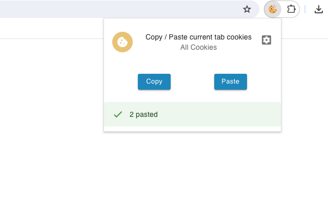 Copy Paste Cookie Extension chrome谷歌浏览器插件_扩展第1张截图