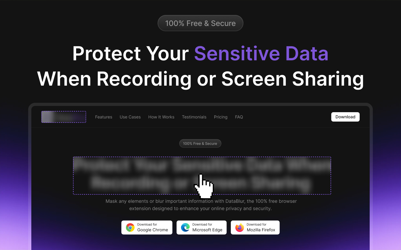 DataBlur chrome谷歌浏览器插件_扩展第1张截图