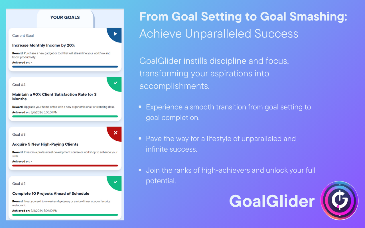 GoalGlider - Ultimate Goals Tracker chrome谷歌浏览器插件_扩展第1张截图