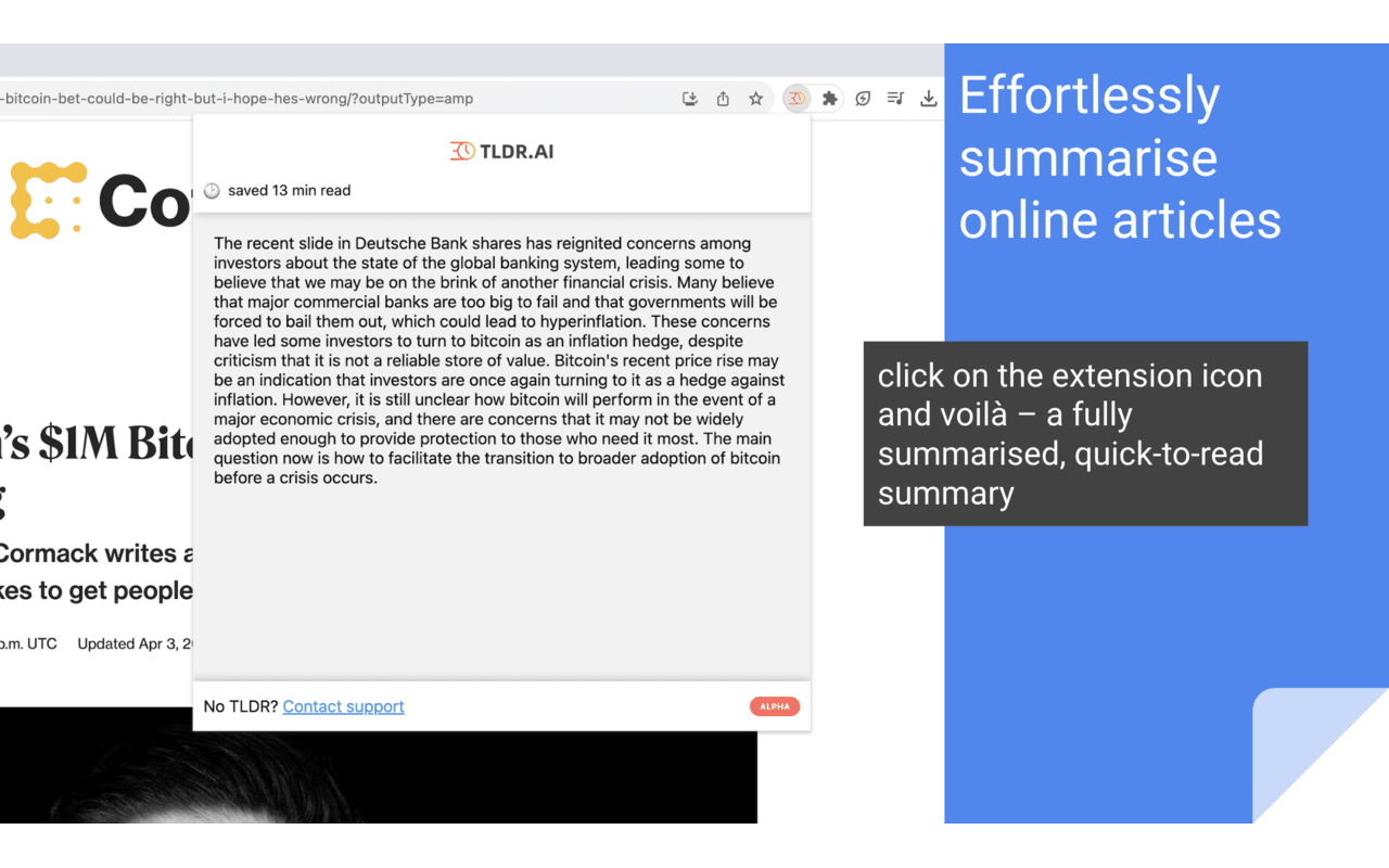 TLDR.AI chrome谷歌浏览器插件_扩展第2张截图