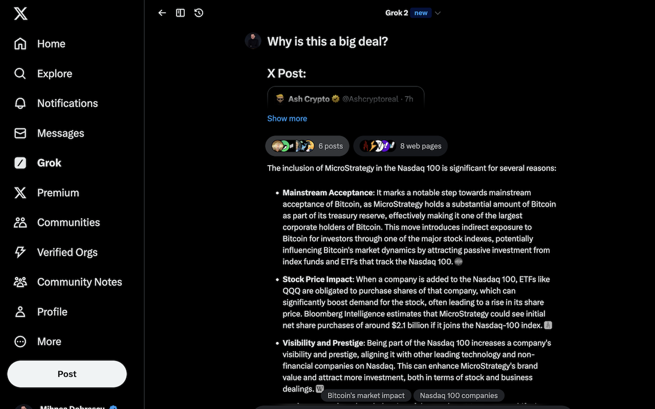 Ask Grok chrome谷歌浏览器插件_扩展第1张截图