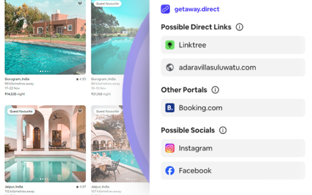 Getaway.Direct: Find Direct Host Links for Airbnb Listings chrome谷歌浏览器插件_扩展第1张截图