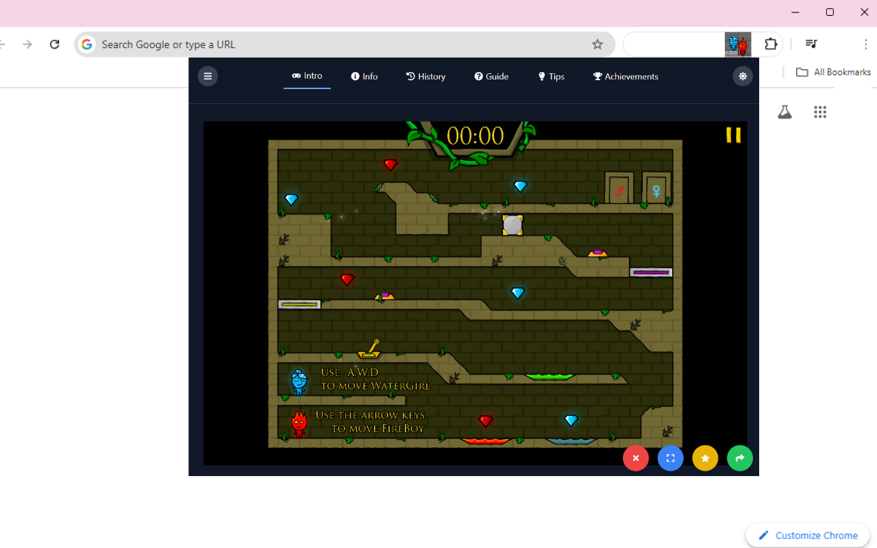 Fireboy and Watergirl 1 - HTML5 Game chrome谷歌浏览器插件_扩展第3张截图