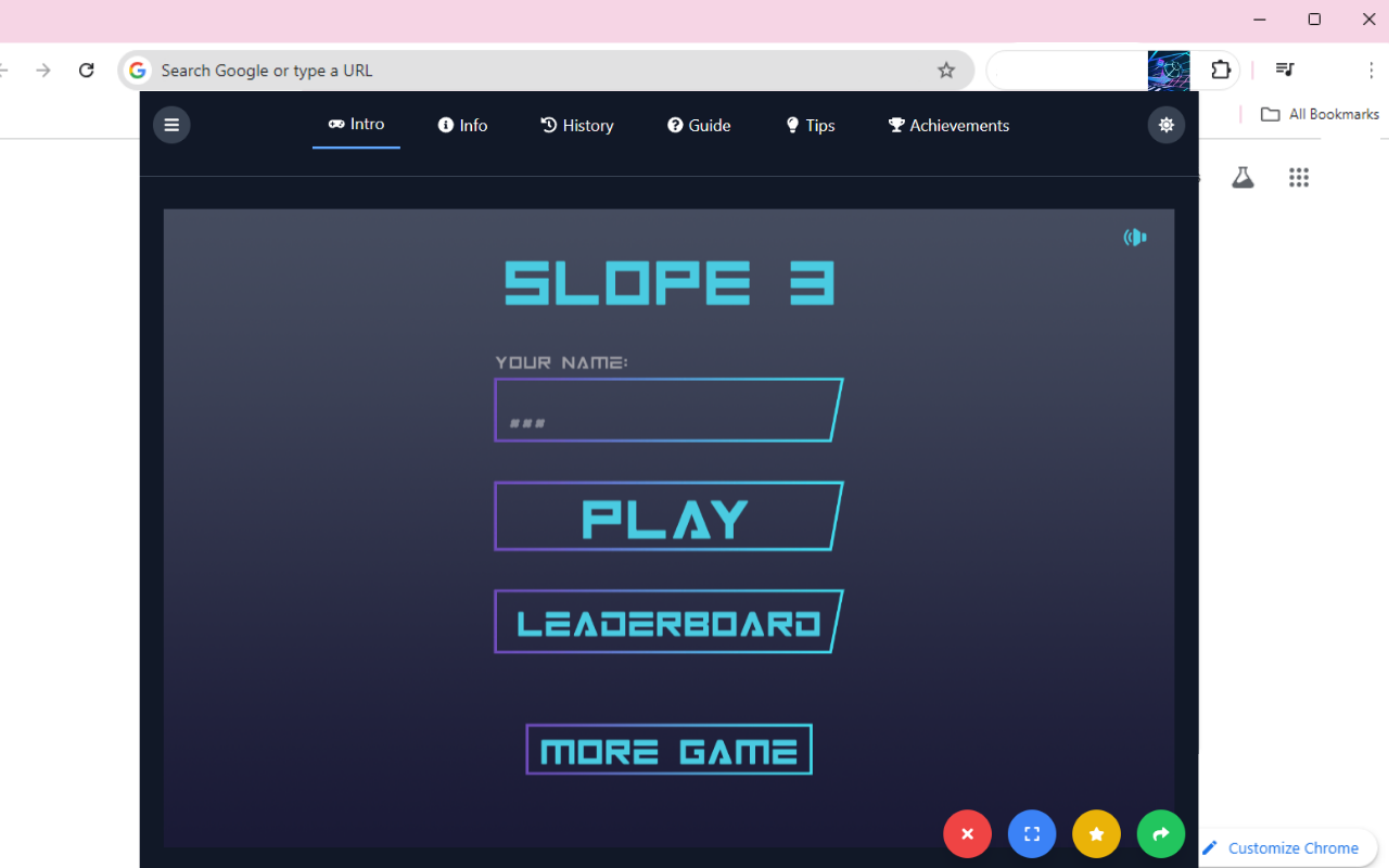 Slope 3 Unblocked chrome谷歌浏览器插件_扩展第2张截图