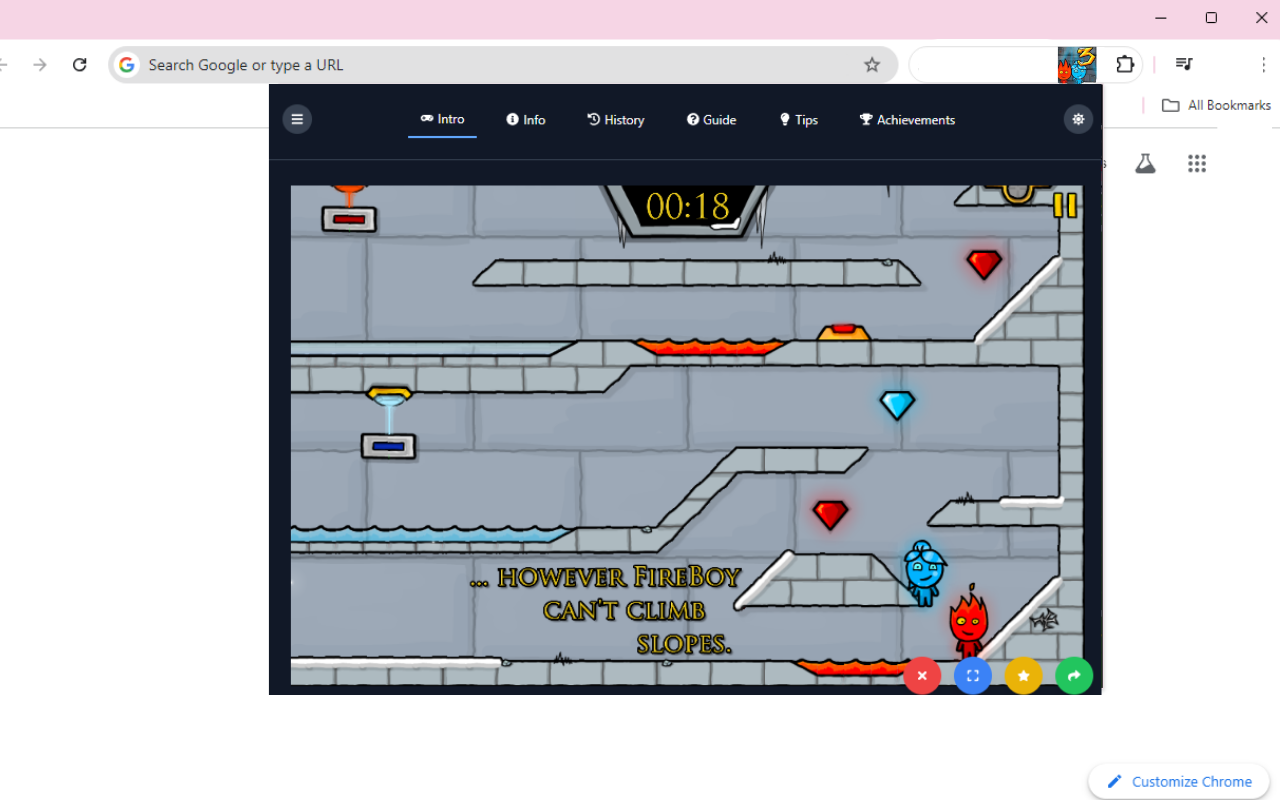 Fireboy and Watergirl 3 - Ice Temple chrome谷歌浏览器插件_扩展第3张截图